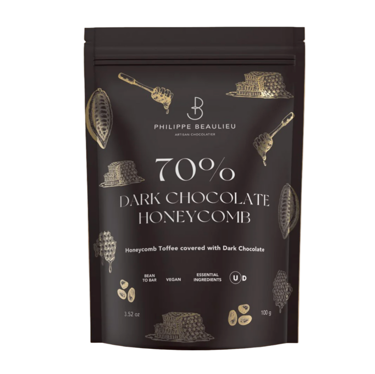 70% Dark Chocolate Covered Honeycomb – The Chocolate Dispensary