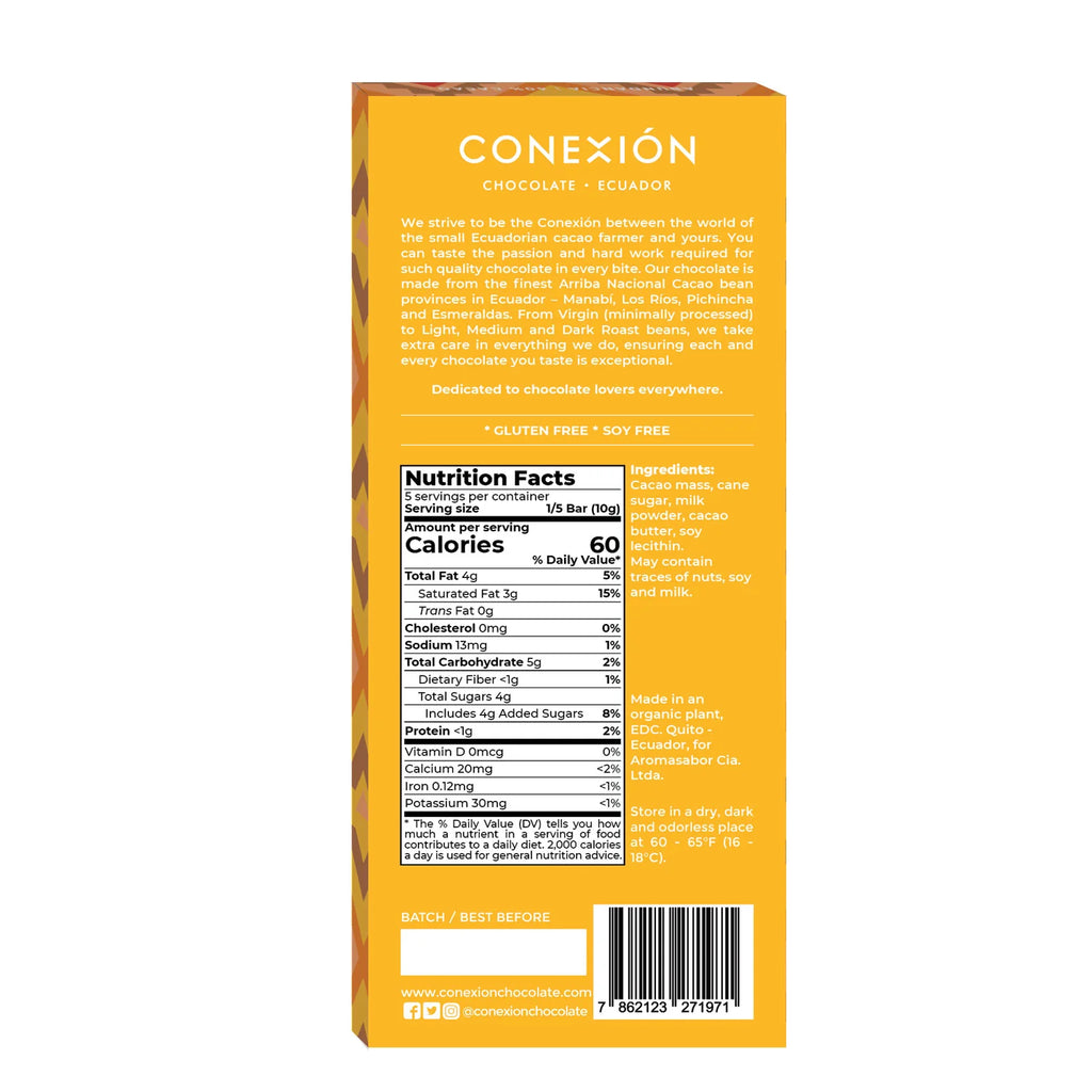 Nutrition facts and ingredients for Abundancia 40% Caramelized Milk 