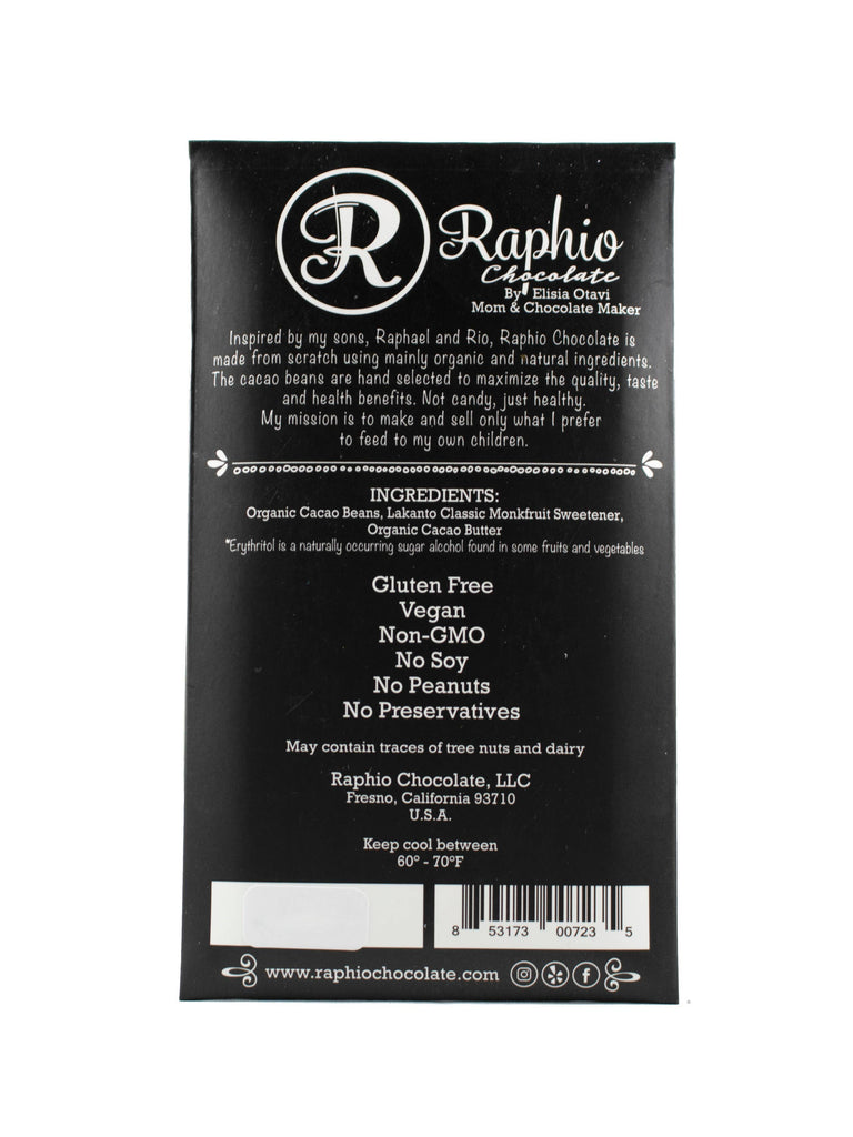 Nutrition facts and ingredients for 72% Sugar Free Dark Chocolate