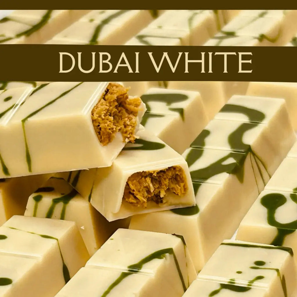 Close-up of Dubai White candy