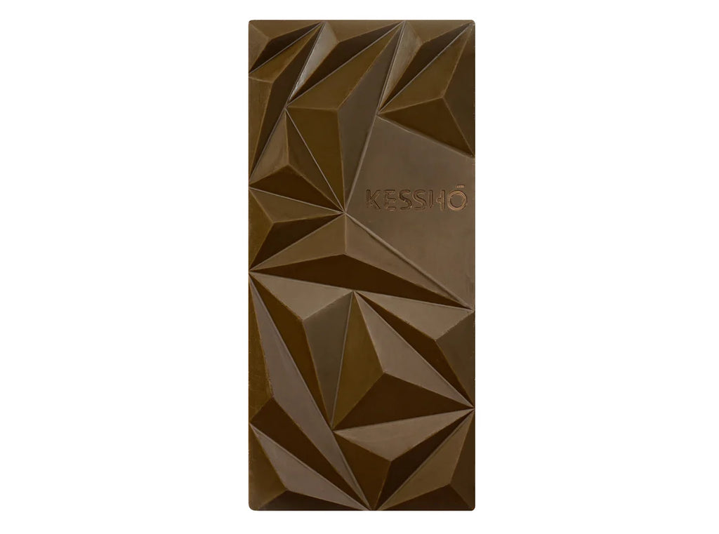 KESSHO Hojicha White Chocolate Bar against a white background