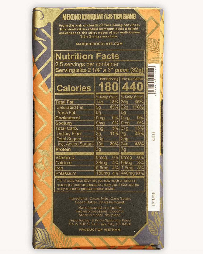 Tien Giang Mekong Kumquat 68% – The Chocolate Dispensary