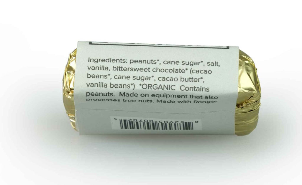 Ingredients for Tom Bumble Nutty Peanut Butter Flake Candy against a white background