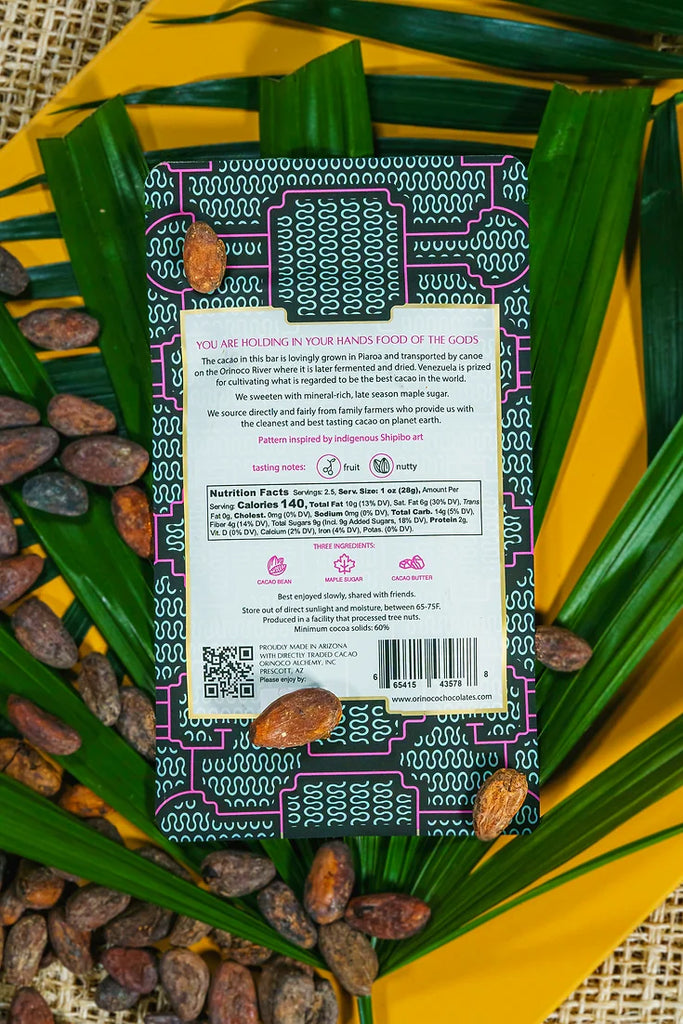 Piaroa, Venezuela 60% Dark Chocolate nutrition facts and ingredients