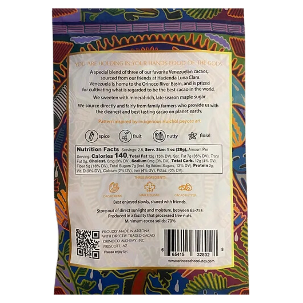 Nutrition facts and ingredients for Orinoco 70% No. 3 Blend