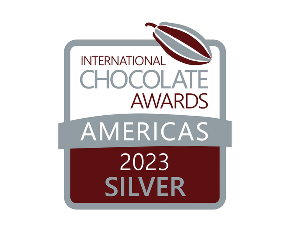 International Chocolate Awards Americas 2023 Silver logo on a white background