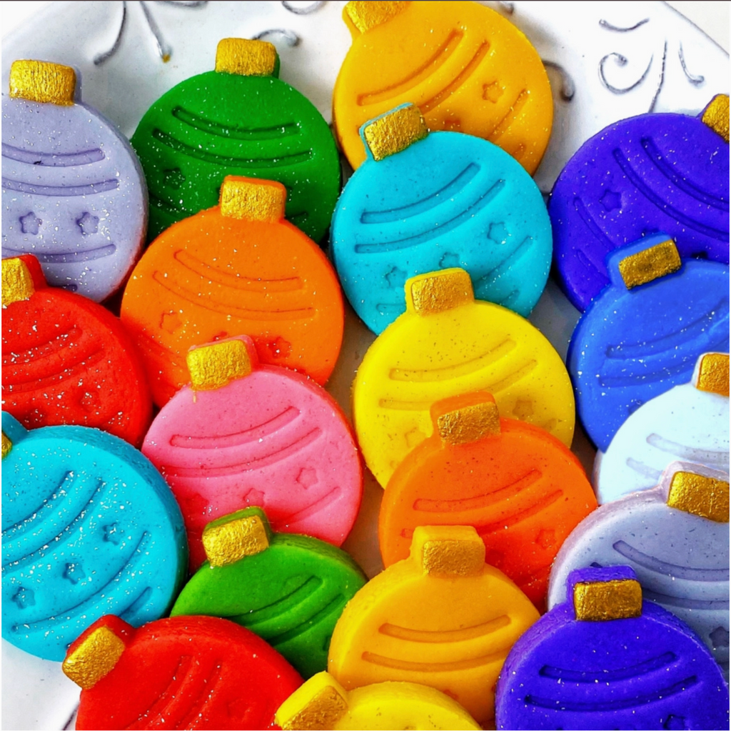 Marzipan ornaments in multi color