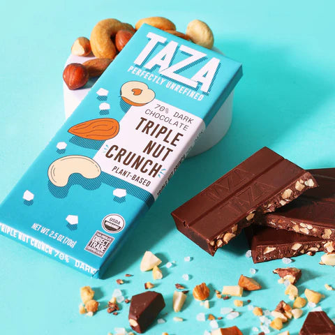 Triple Nut Crunch Bar 70% Dark – The Chocolate Dispensary