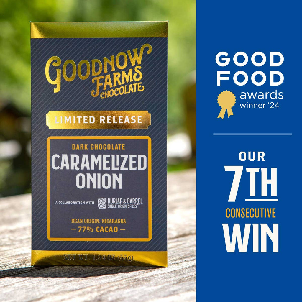 Good Food Awards Winner'24 for Caramelized Onion 77% Dark bar