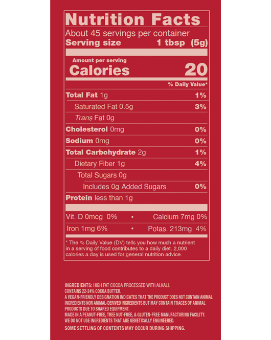 Cocoa Rouge - Dutched Cocoa Powder – The Chocolate Dispensary