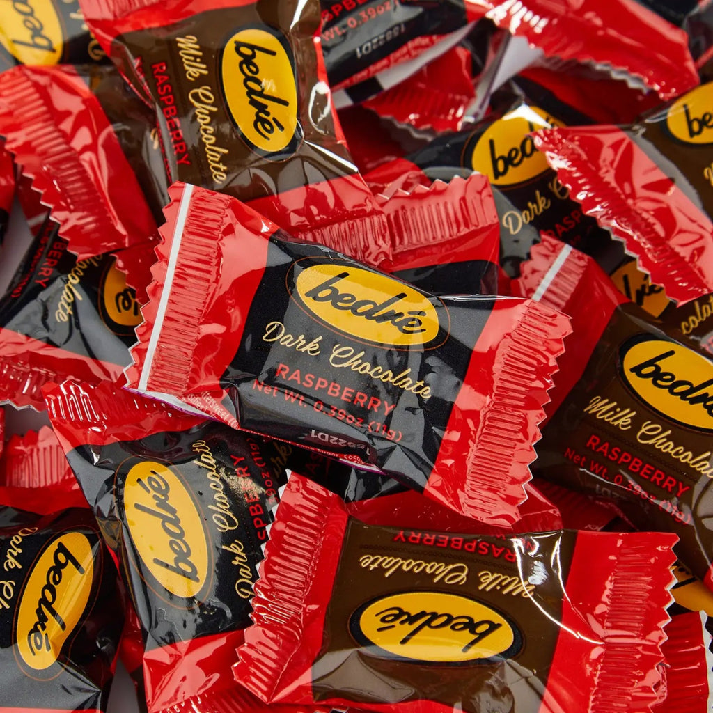 Bedre Dark Chocolate Raspberry melts packaging 