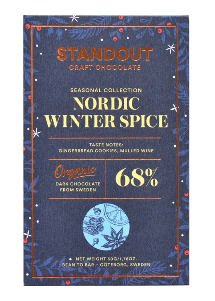 A picture of the Standout Nordic Winter Spice bar packaging against a white background