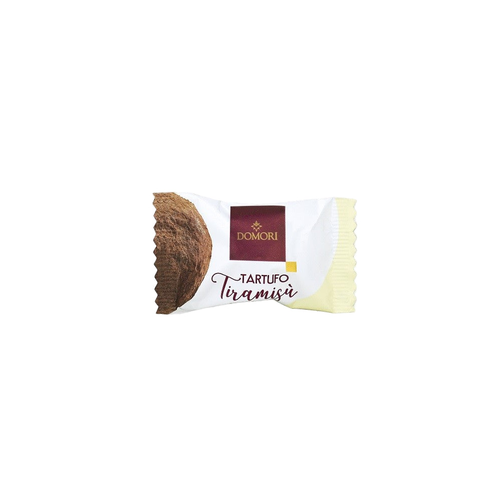 DOMØRI tartufo tiramisu packaging on a white background