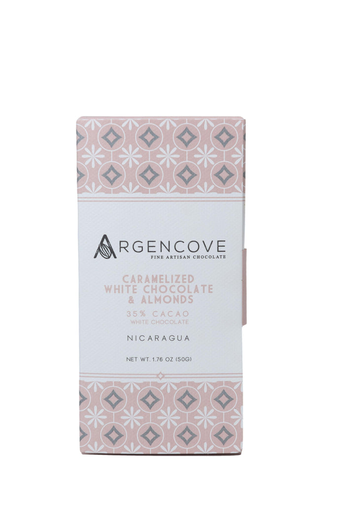 Argencove 35% Caramelized White Chocolate & Almonds at The Chocolate Dispensary