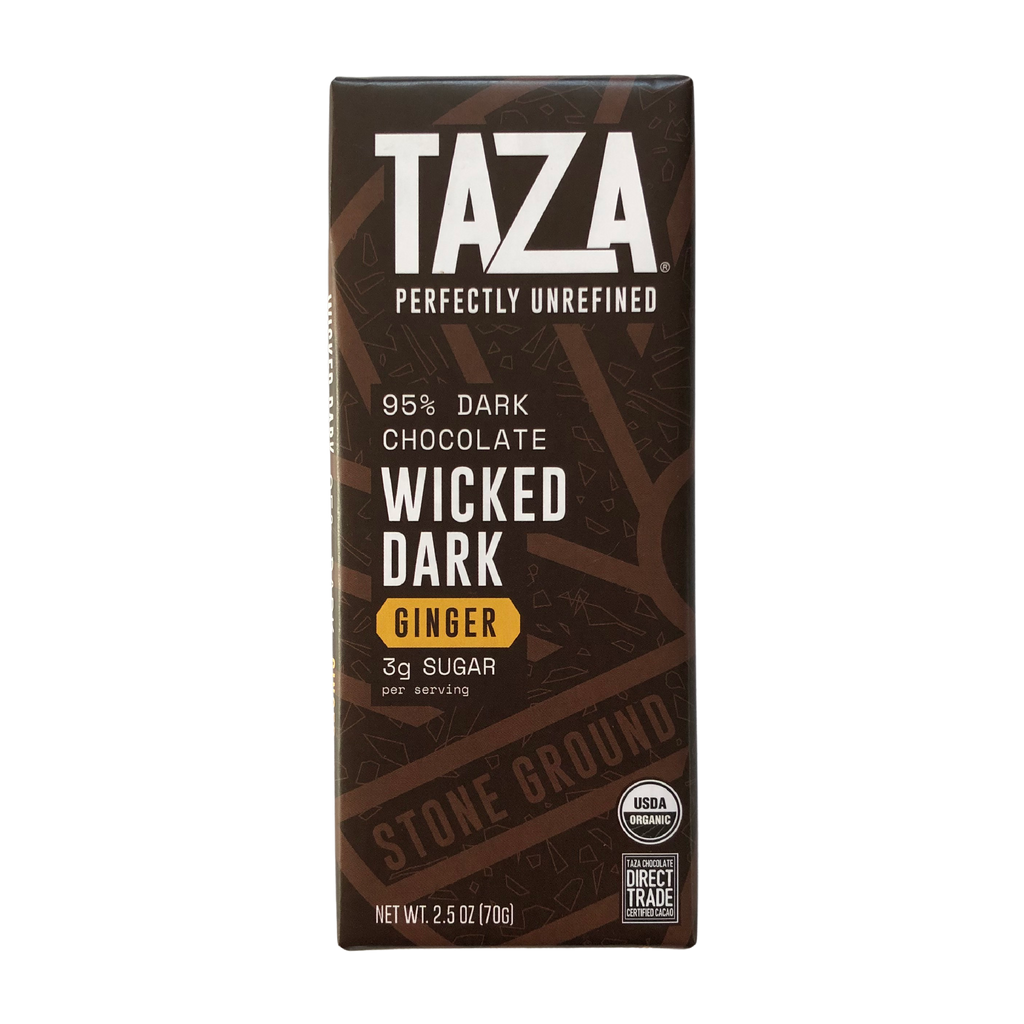 Taza Wicked Dark with Ginger 95% bar wrapped